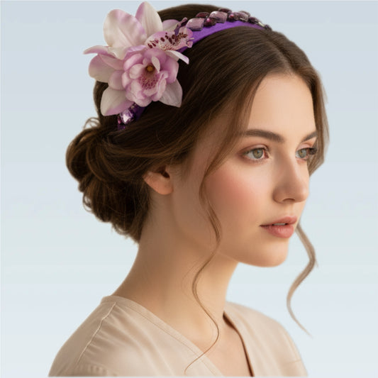 Agapanthus Floral Headband