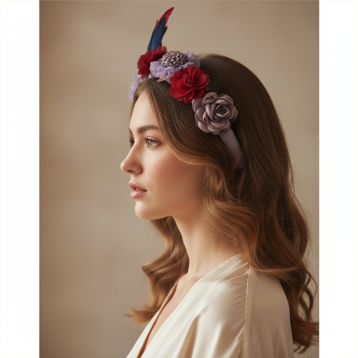Cyclamen Floral Headband
