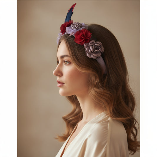 Cyclamen Floral Headband