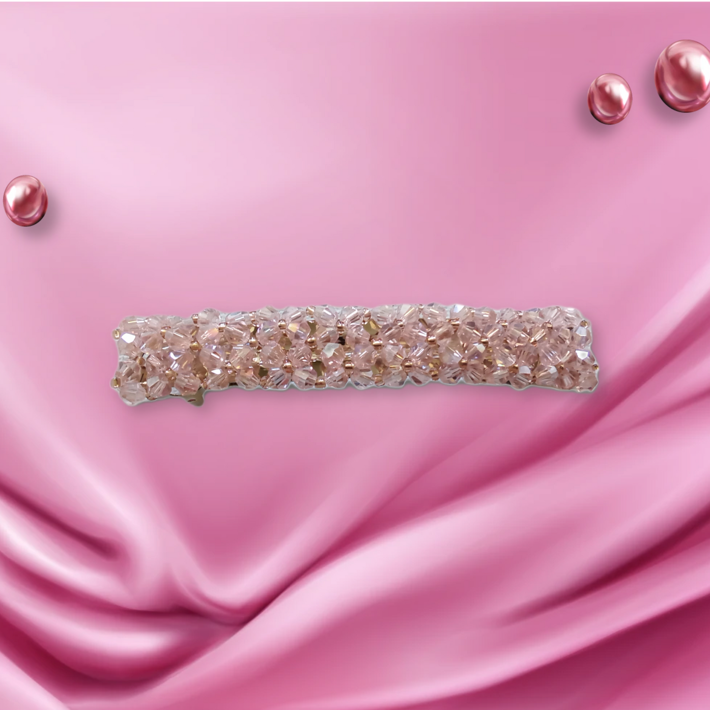 7x Crystal Decor Hair Clip Pack