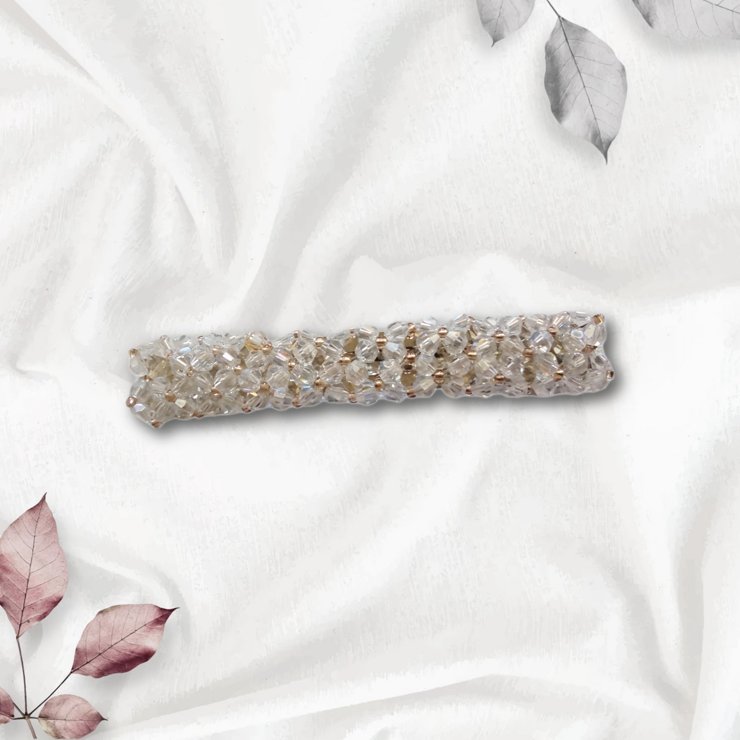 7x Crystal Decor Hair Clip Pack