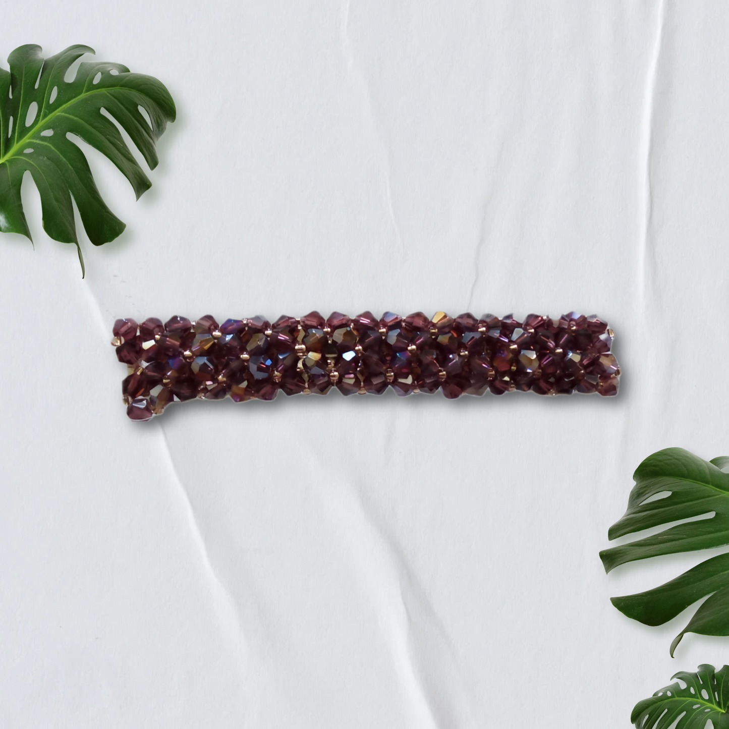 7x Crystal Decor Hair Clip Pack