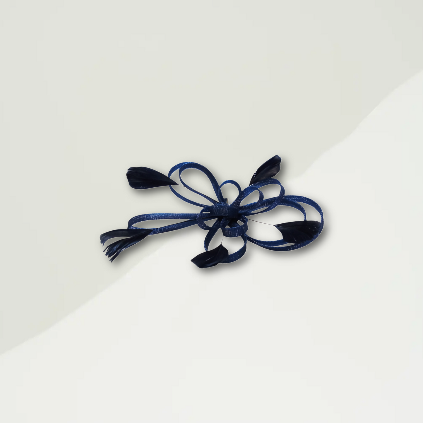 Blue Feather Hair Clip With Pin