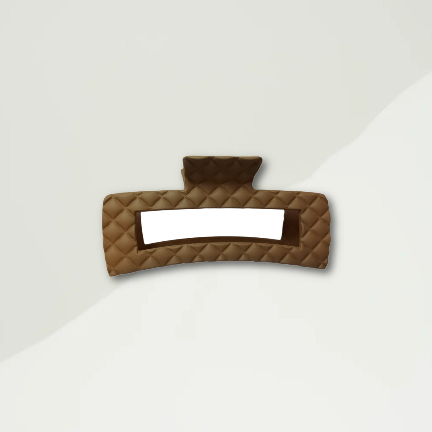 Large Quilted Design Hair Claw