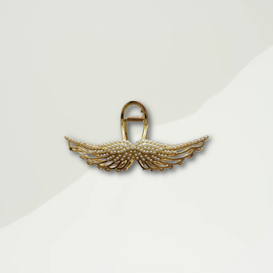 Pearl Butterfly Design Hair Claw