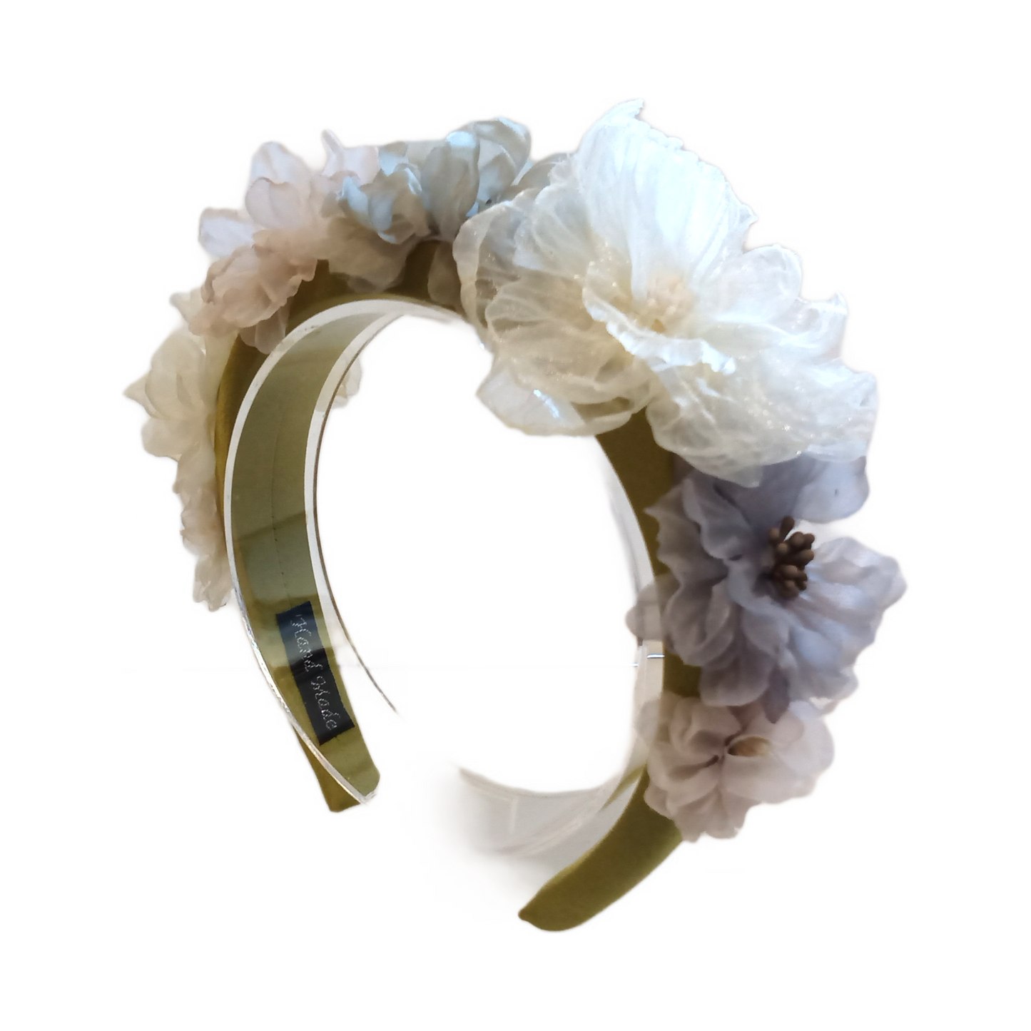 White Thistle Floral Headband