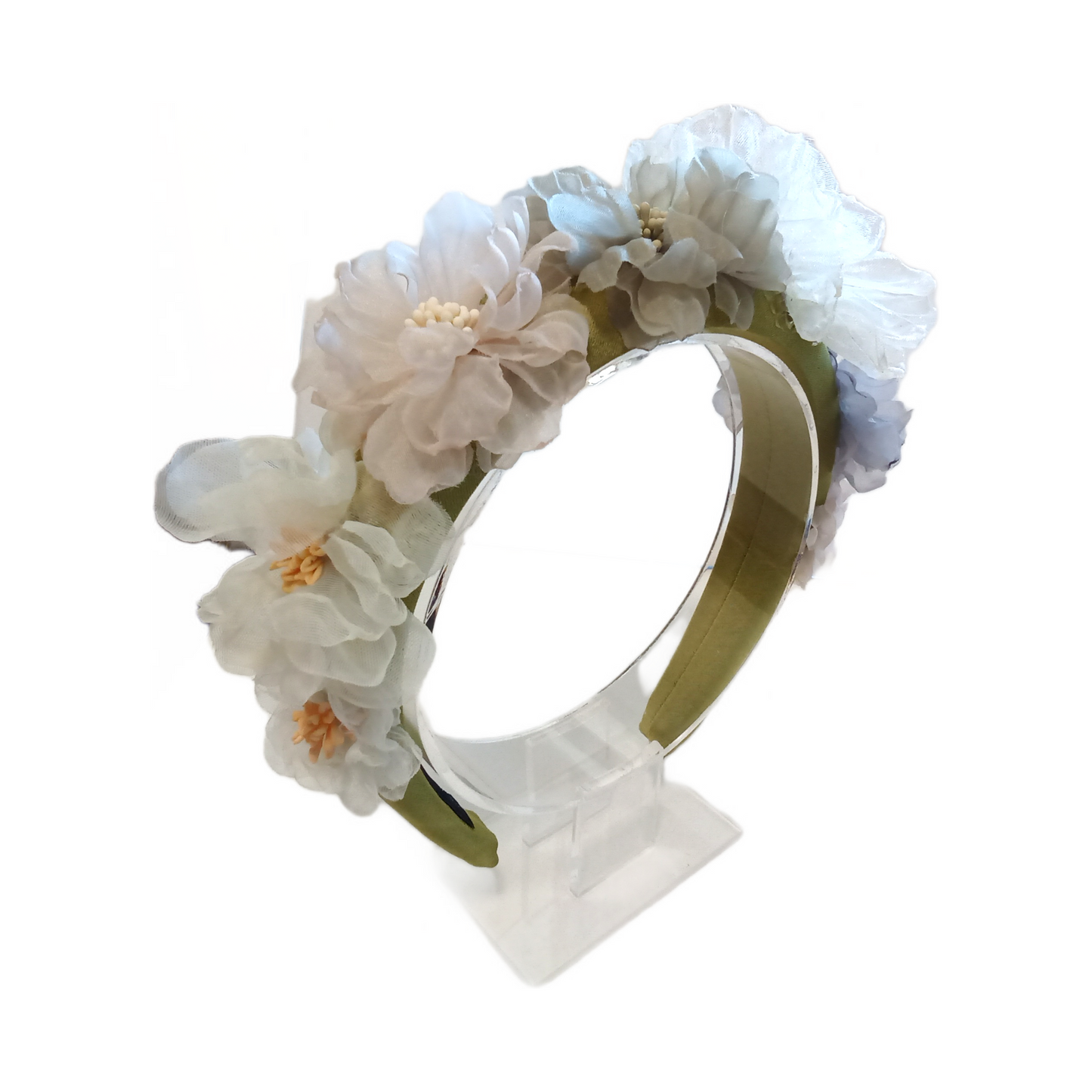 White Thistle Floral Headband
