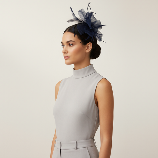 Evelyn Fascinator Headband With Hair Clip