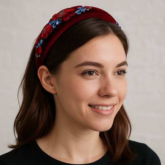 Verbena Floral Headband