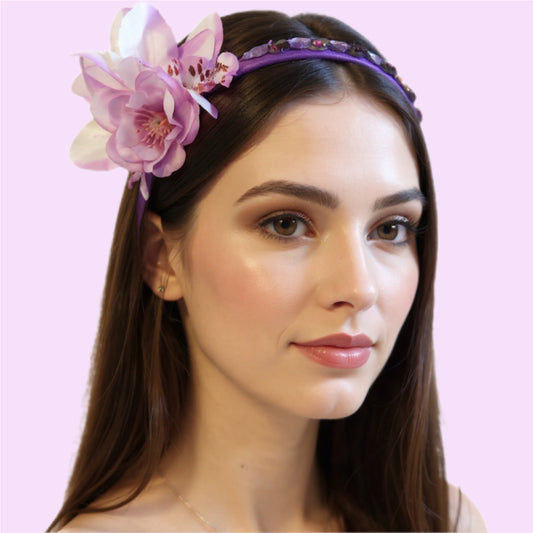 Agapanthus Floral Headband