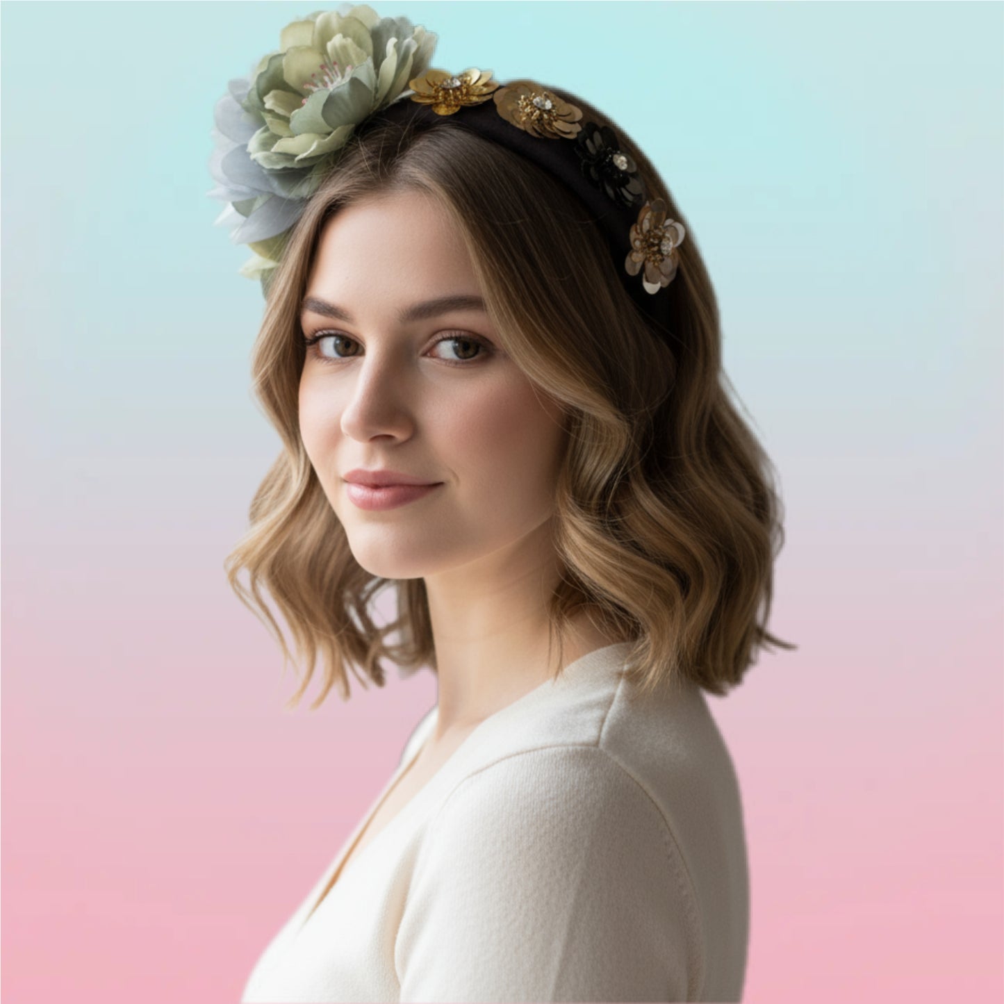 Gladiolus Floral Headband