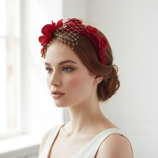 Amaryllis Floral Headband