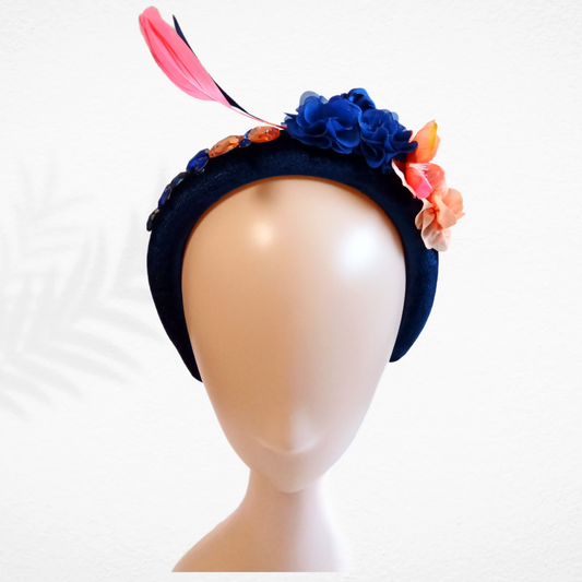 Violet Floral Headband