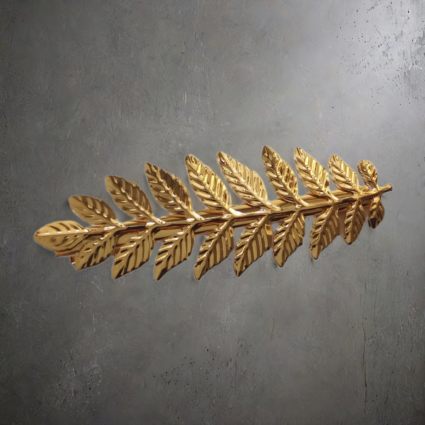 Gold Leaf Design Hair Clip