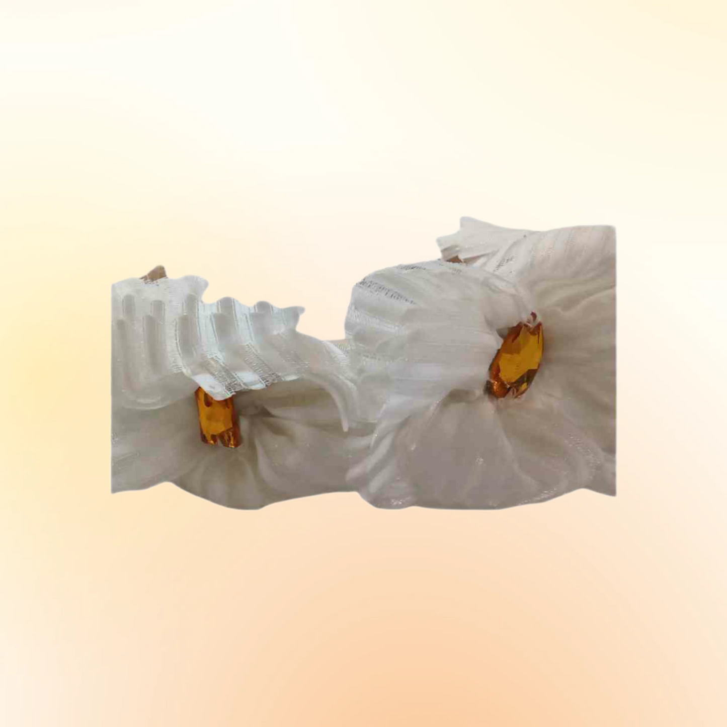 White Orchid Floral Headband