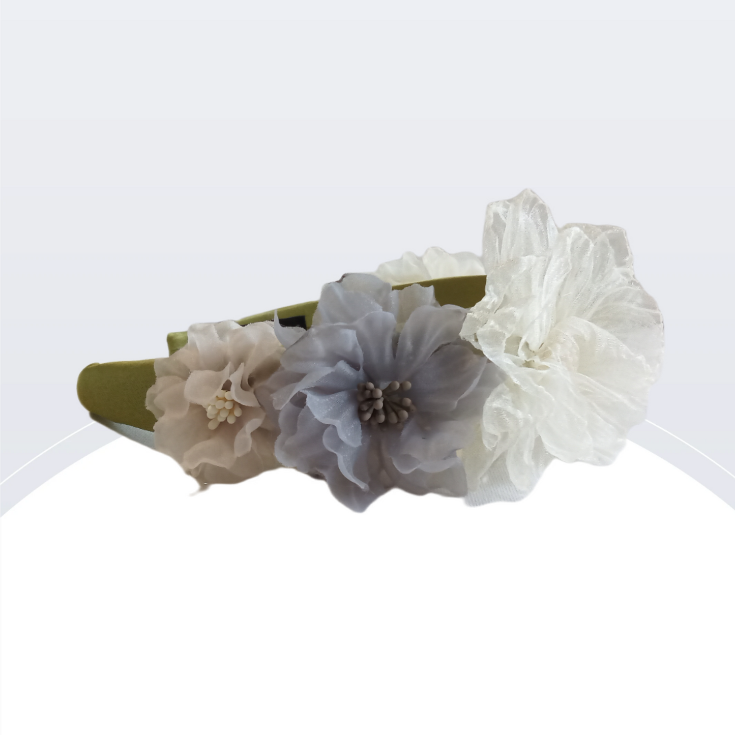 White Thistle Floral Headband