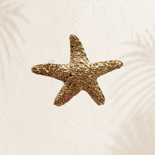 Gold Starfish Design Hair Clip