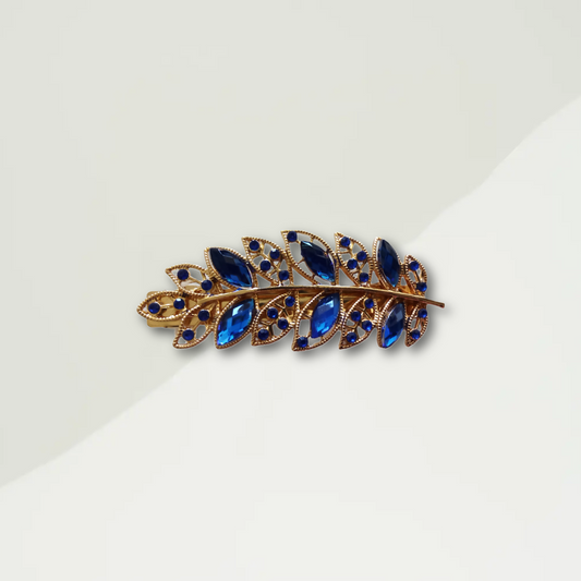 Blue Diamante Design Hair Clip