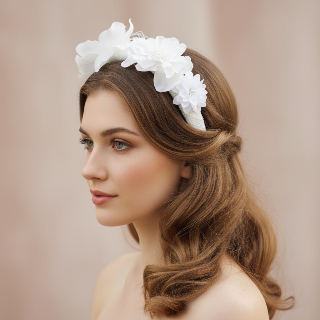 Snowdrop Floral Headband